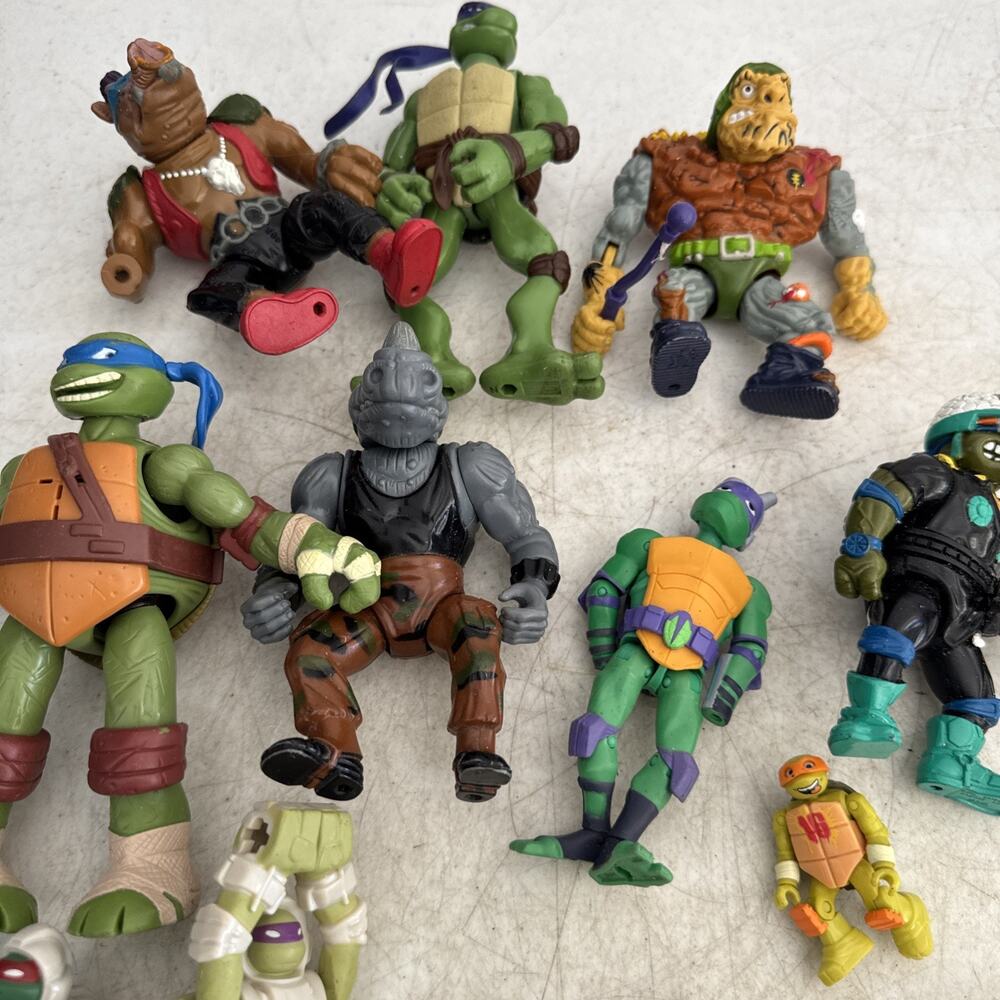 Big TMNT Teenage Mutant Ninja Turtles Action Figure Lot Some VTG - Picture 11 of 11